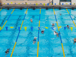 swimming at spieker pool